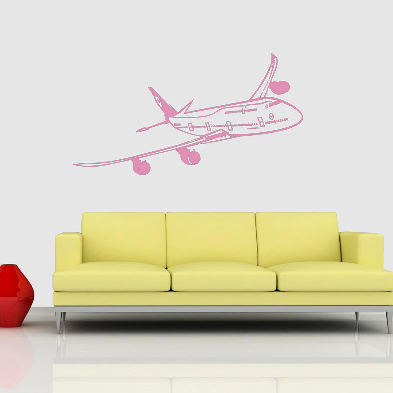 Cruising Beautiful Boeing 747 Designed Wall Sticker