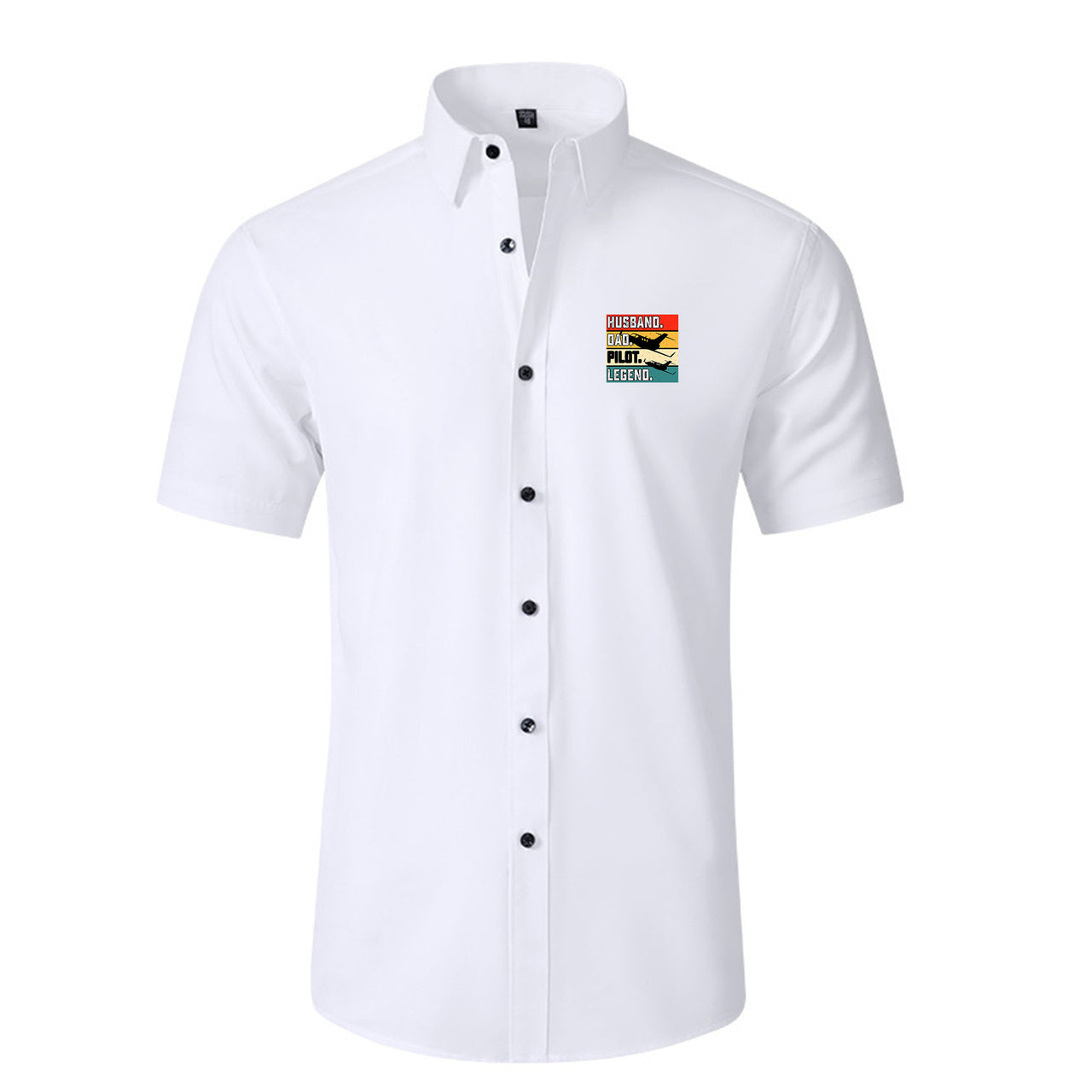 Husband & Dad & Pilot & Legend Designed Short Sleeve Shirts