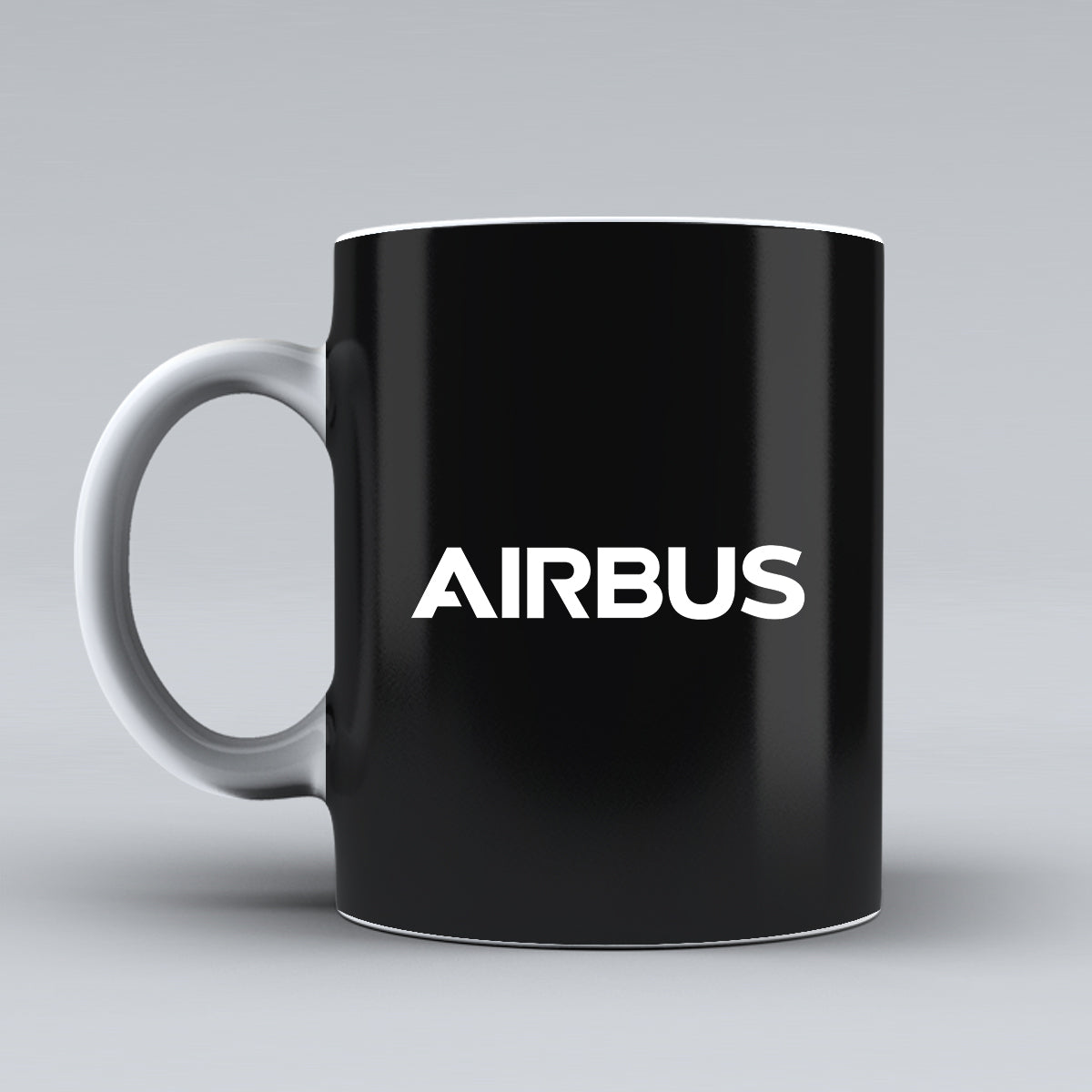 Airbus & Text Designed Ceramic White Mugs