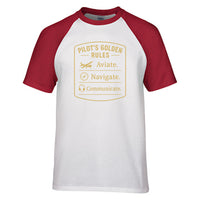 Thumbnail for Pilot's Golden Rules Designed Raglan T-Shirts