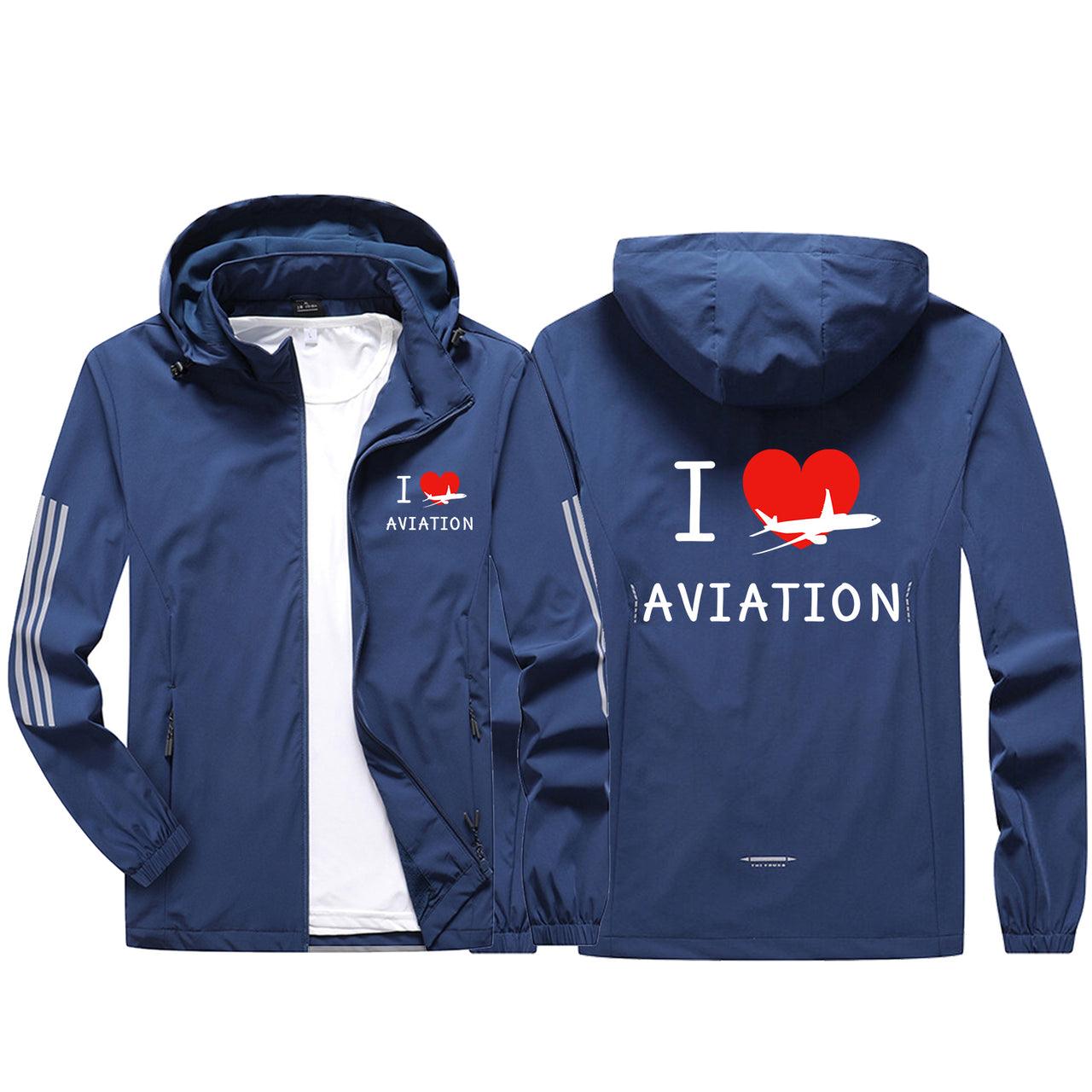 I Love Aviation Sport & Running Jackets