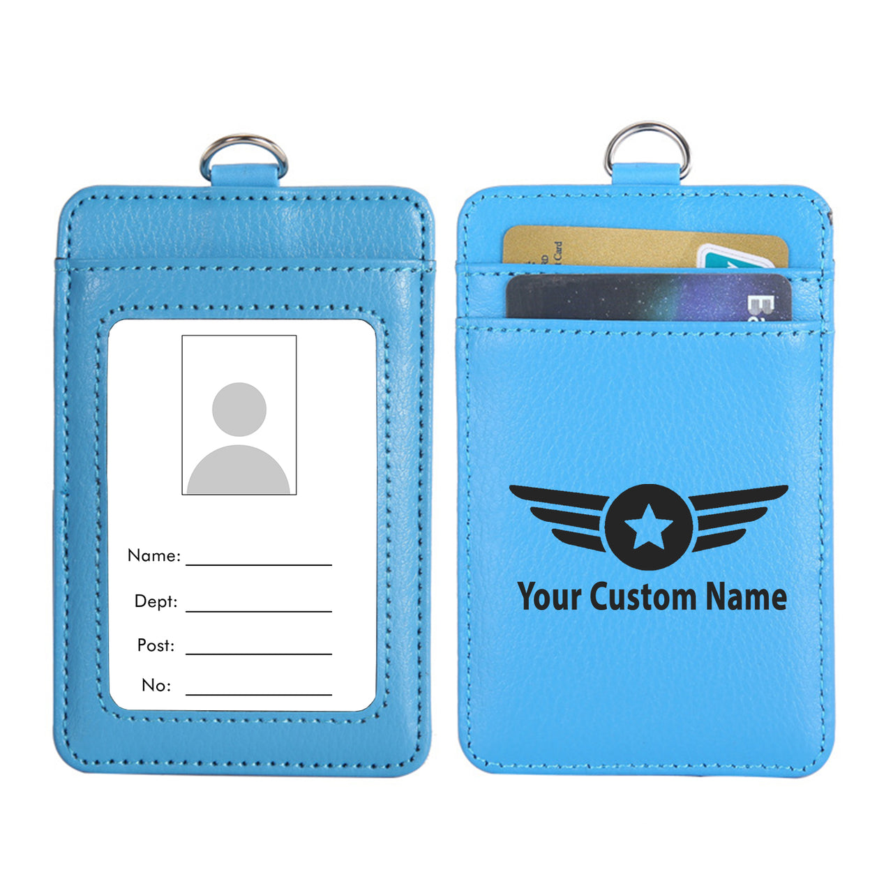 Custom Name (Badge 4) Designed ID Card Holder