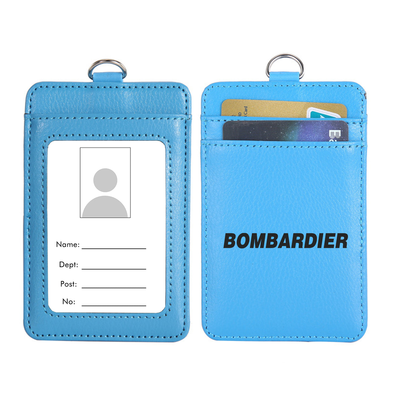 Bombardier & Text Designed ID Card Holder