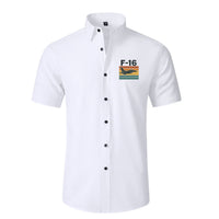 Thumbnail for Retro Fighter Jet F16 Designed Short Sleeve Shirts