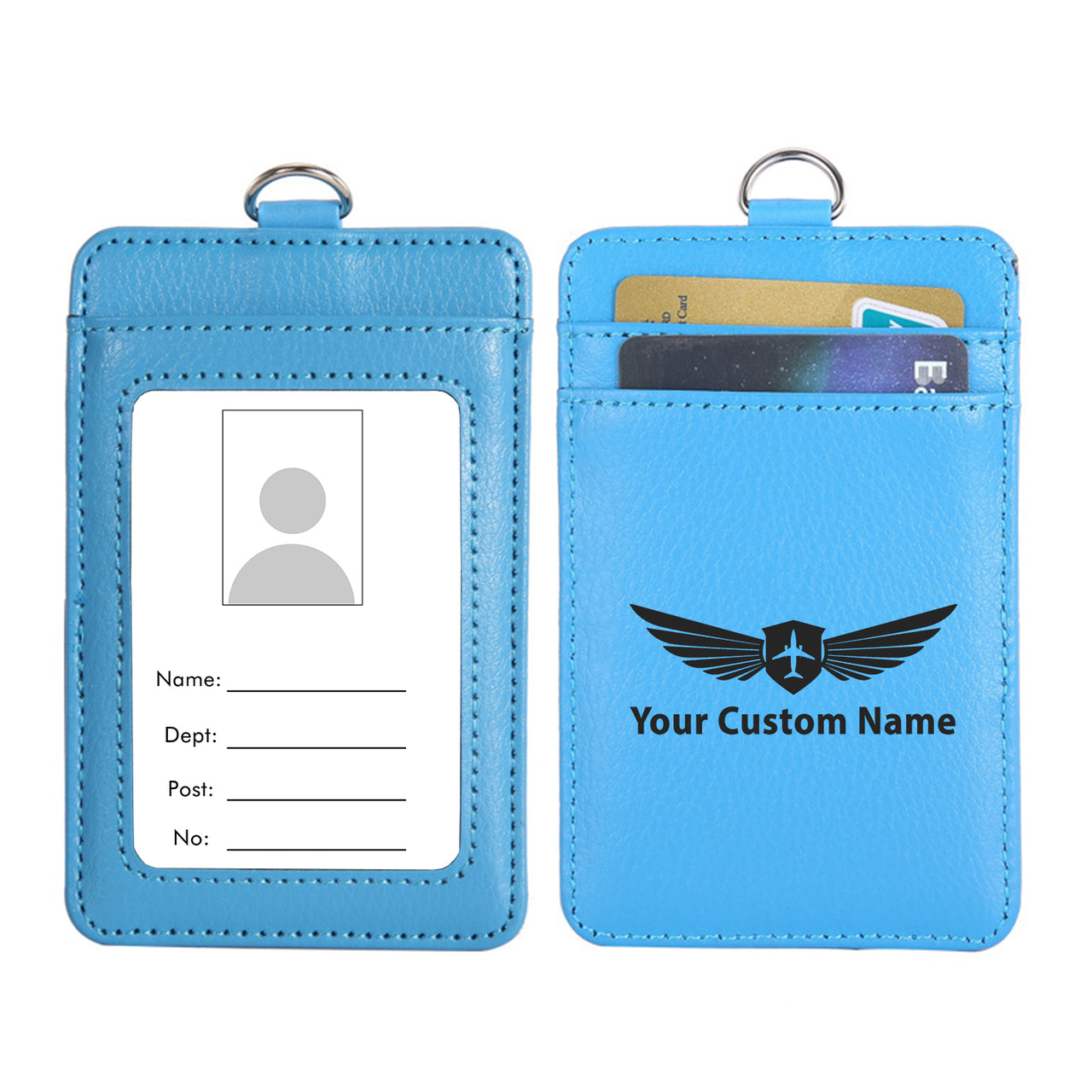 Custom Name (Badge 2) Designed ID Card Holder