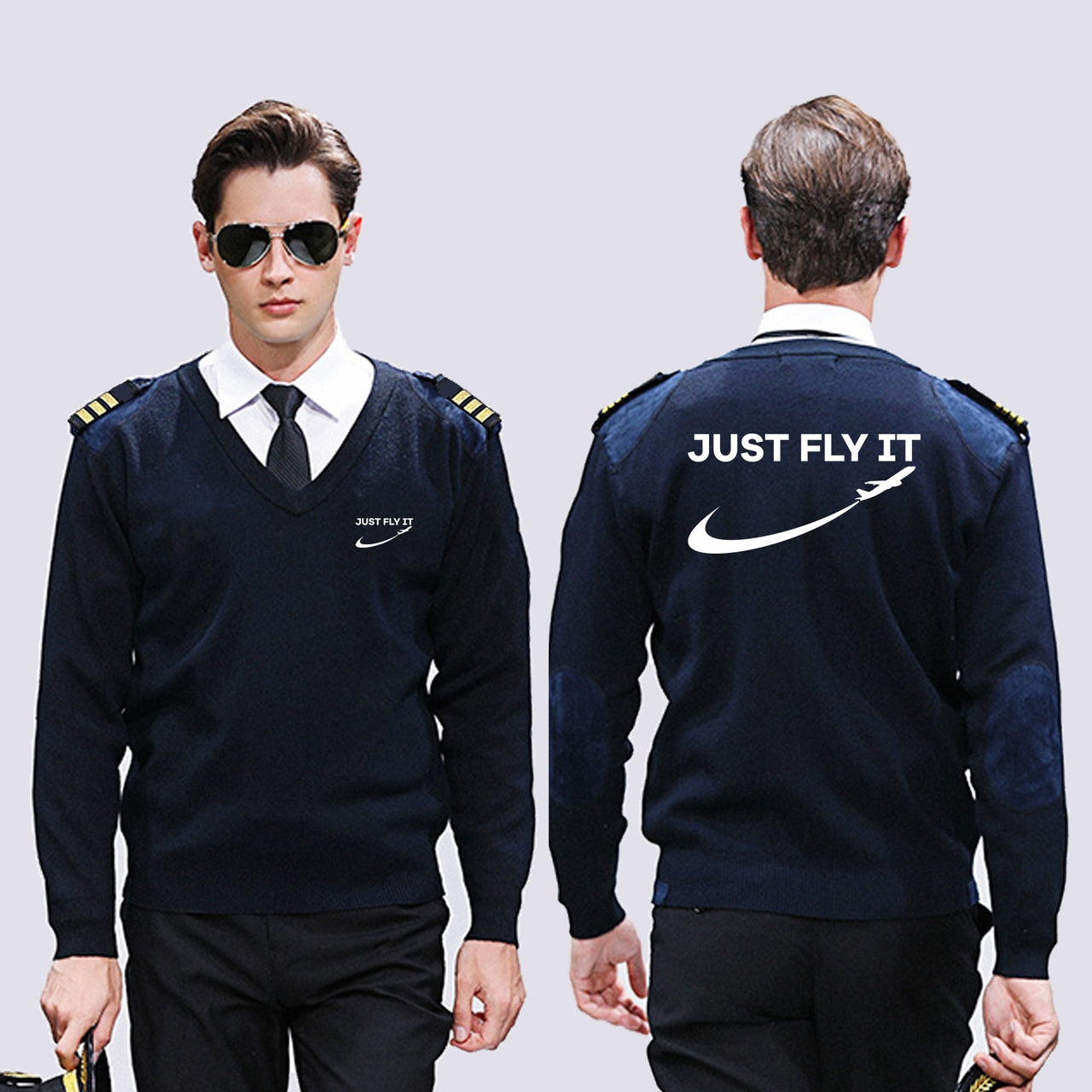 Just Fly It 2 Designed Wool Pilot Sweaters