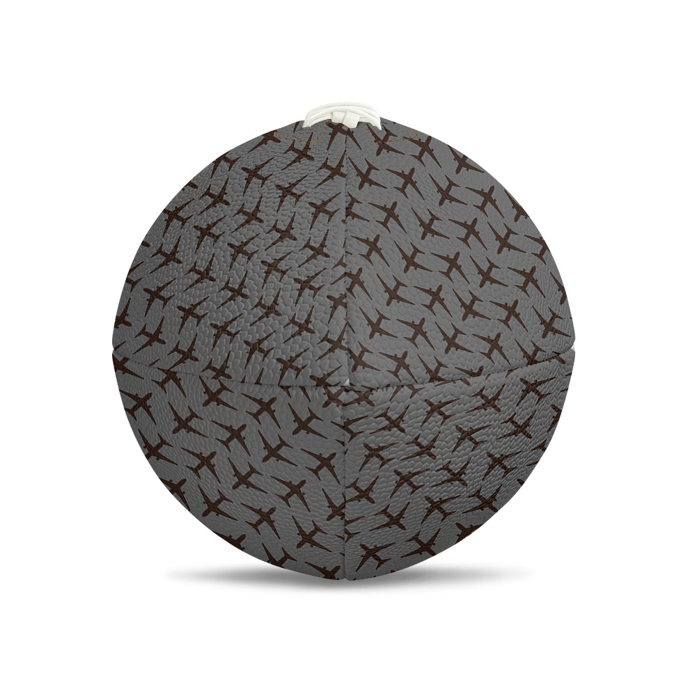 Perfectly Sized Seamless Airplanes Gray Designed Rugby