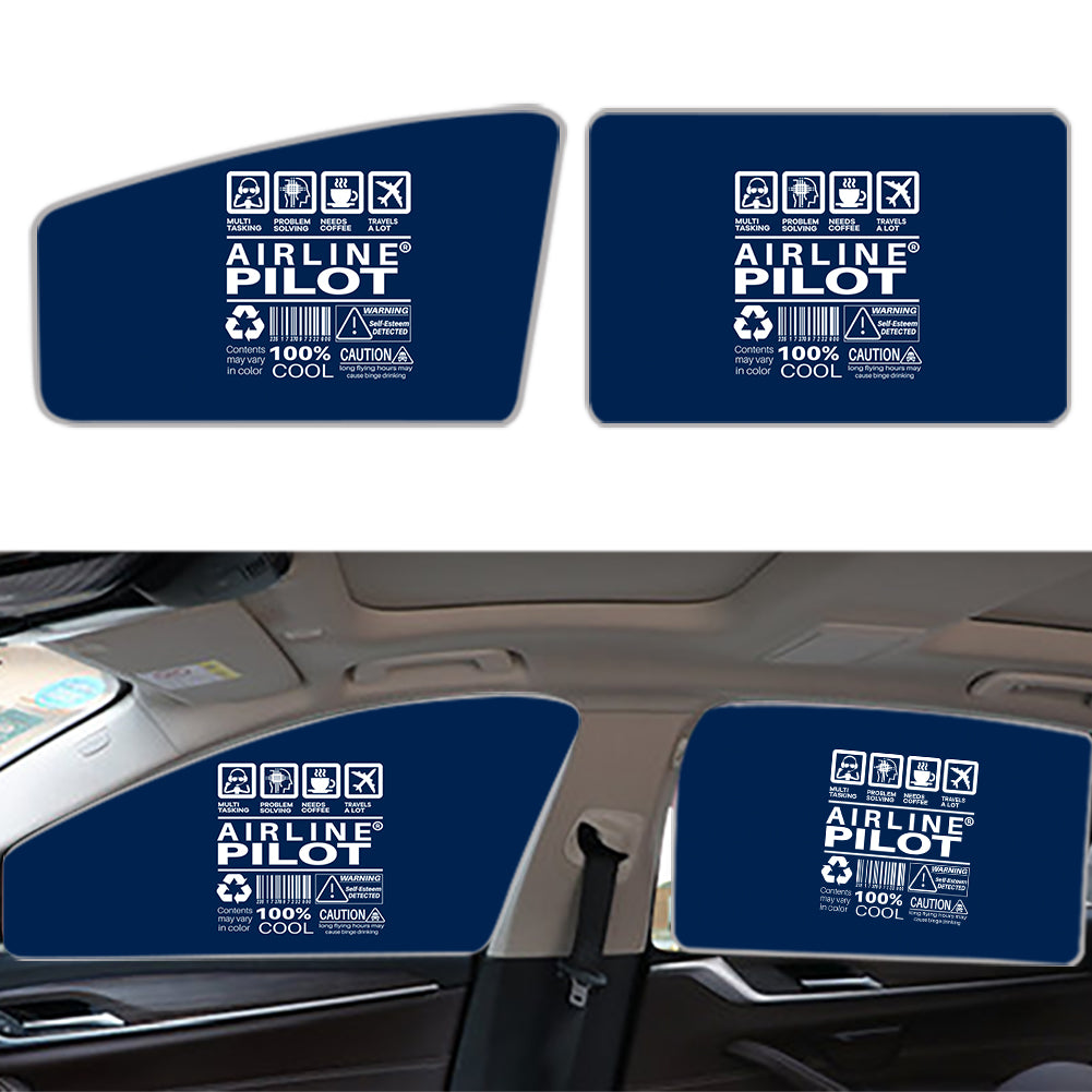 Airline Pilot Label Designed Car Sun Shade (Side window)