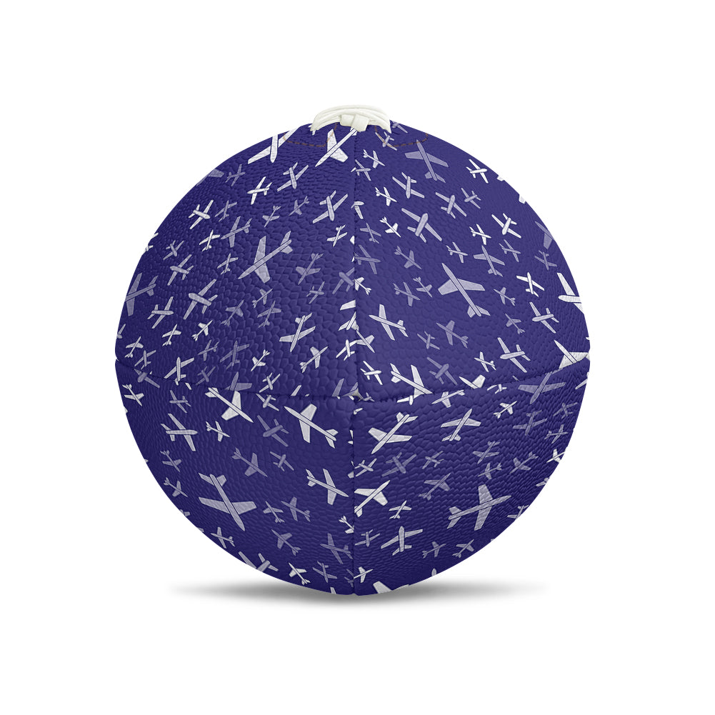 Different Sizes Seamless Airplanes Designed Rugby