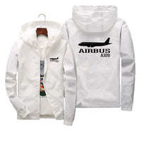 Thumbnail for Airbus A320 Printed Designed Thin Windbreaker Jackets