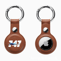 Thumbnail for Super Boeing 747 Design Airtags Leather Cases