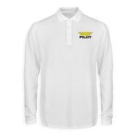 Thumbnail for Pilot & Badge Designed Long Sleeve Polo T-Shirts