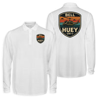 Thumbnail for Retro BELL HUEY UH-1 Designed Long Sleeve Polo T-Shirts (Double-Side)