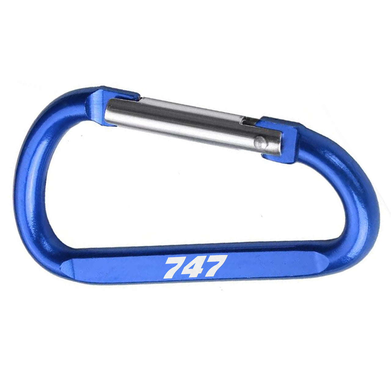 747 Flat Text Designed Aluminum Alloy Carabiner Key chains