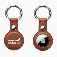 Thumbnail for The Airbus A220 Design Airtags Leather Cases