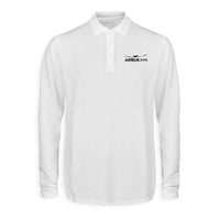 Thumbnail for The Airbus A310 Designed Long Sleeve Polo T-Shirts