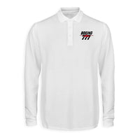 Thumbnail for Amazing Boeing 777 Designed Long Sleeve Polo T-Shirts