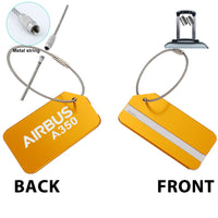 Thumbnail for Airbus A350 & Text Designed Fashion Metal Luggage Tags