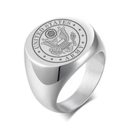 Thumbnail for Army Design  20MM Stainless Steel Circular Ring