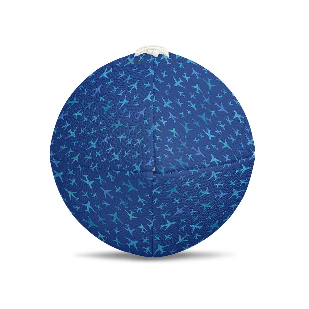 Many Airplanes Blue Designed Rugby