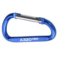Thumbnail for A320neo & Text Designed Aluminum Alloy Carabiner Key chains