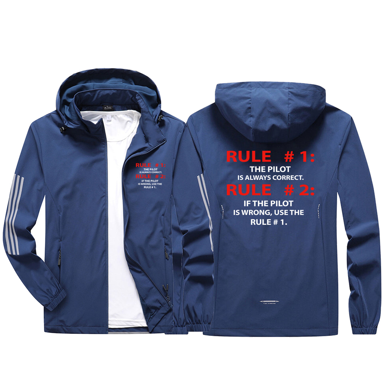 Rule 1 - Pilot is Always Correct Sport & Running Jackets