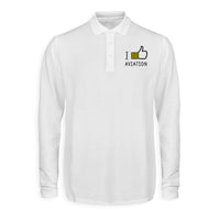 Thumbnail for I Like Aviation Designed Long Sleeve Polo T-Shirts