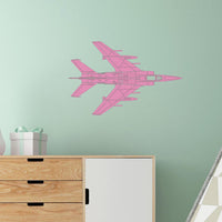 Thumbnail for Detailed Superjet from Above Designed Wall Sticker