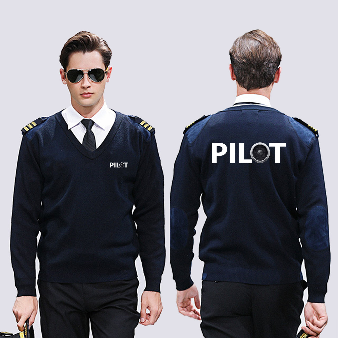 Pilot & Jet Engine Designed Wool Pilot Sweaters