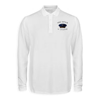 Thumbnail for Your Captain Is Speaking Designed Long Sleeve Polo T-Shirts