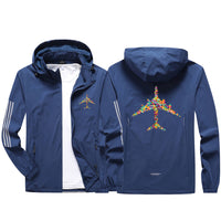 Thumbnail for Colourful Airplane Sport & Running Jackets