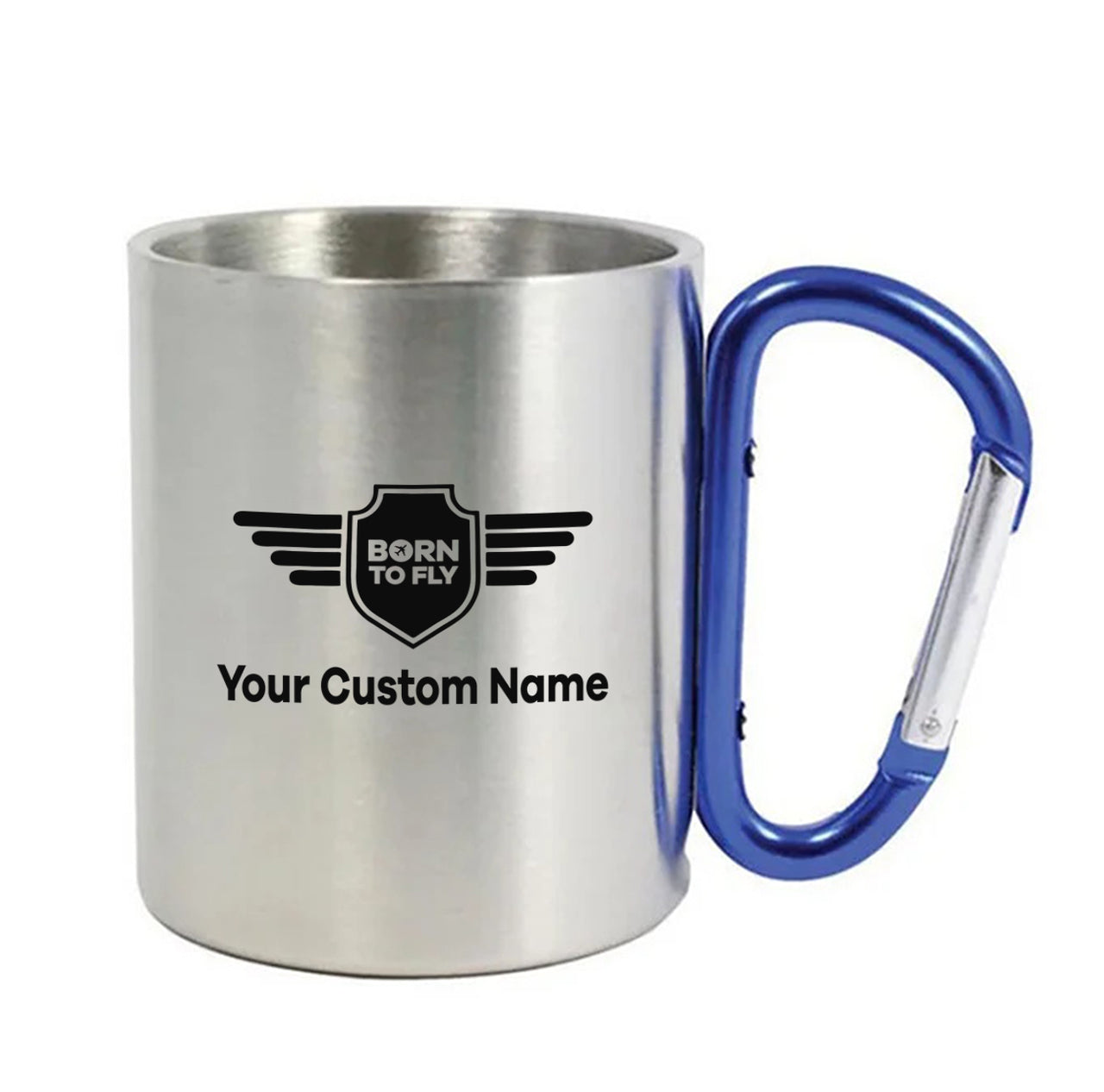 Custom Name (Badge 5) Designed Stainless Steel Outdoors Mugs