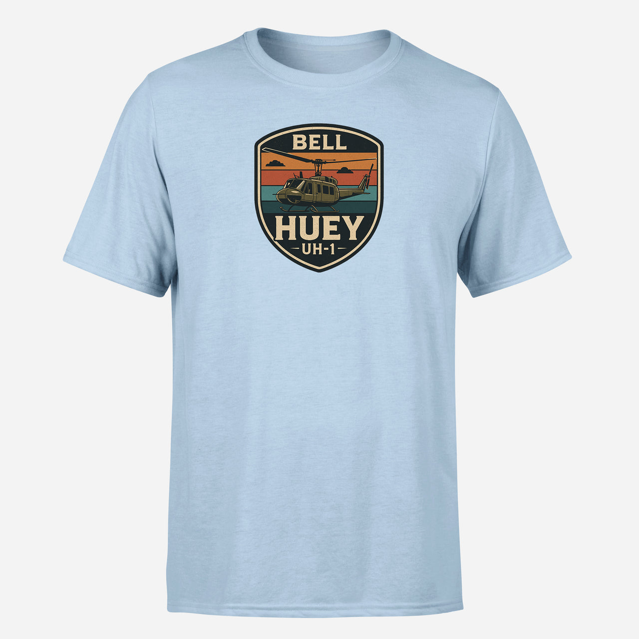Retro BELL HUEY UH-1 Design Super Quality T-Shirts
