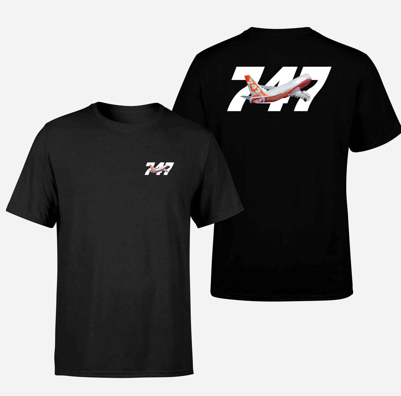 Super Boeing 747 Intercontinental Designed Double-Side T-Shirts