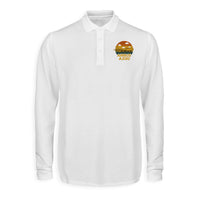 Thumbnail for Retro Airbus A330 Designed Long Sleeve Polo T-Shirts