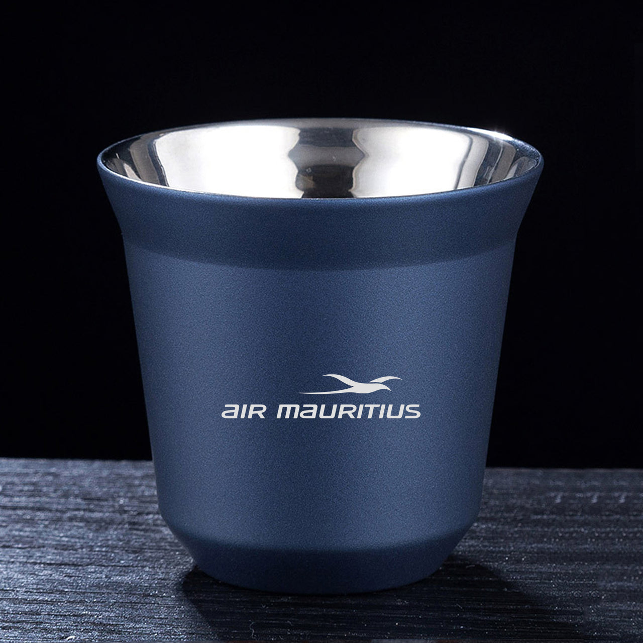Air Mauritius Airlines Designed Double Wall Stainless Steel Coffee Mugs