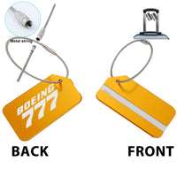 Thumbnail for Boeing 777 & Text Designed Fashion Metal Luggage Tags