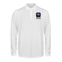 Thumbnail for Mind Your Attitude Designed Long Sleeve Polo T-Shirts