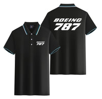 Thumbnail for Boeing 787 & Text Designed Stylish Polo T-Shirts (Double-Side)