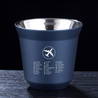 Thumbnail for Aviation Alphabet 2 Designed Double Wall Stainless Steel Coffee Mugs