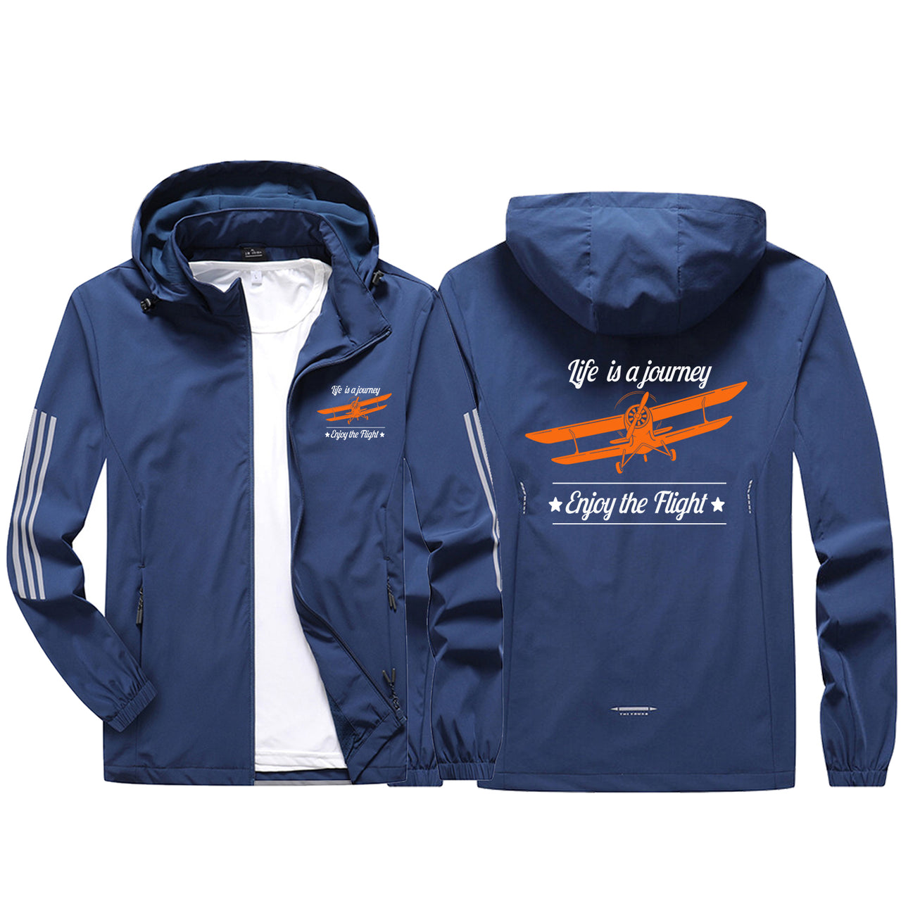 Life is a journey Enjoy the Flight Sport & Running Jackets