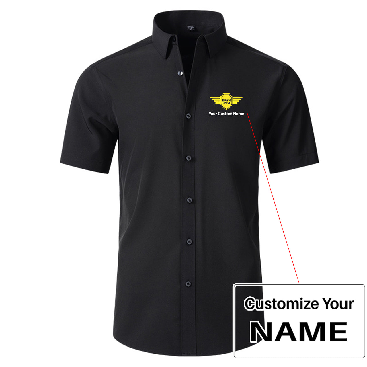 Custom Name (Badge 5) Design Super Quality Short Sleeve Shirts