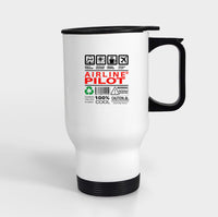 Thumbnail for Airline Pilot Label Designed Travel Mugs (With Holder)