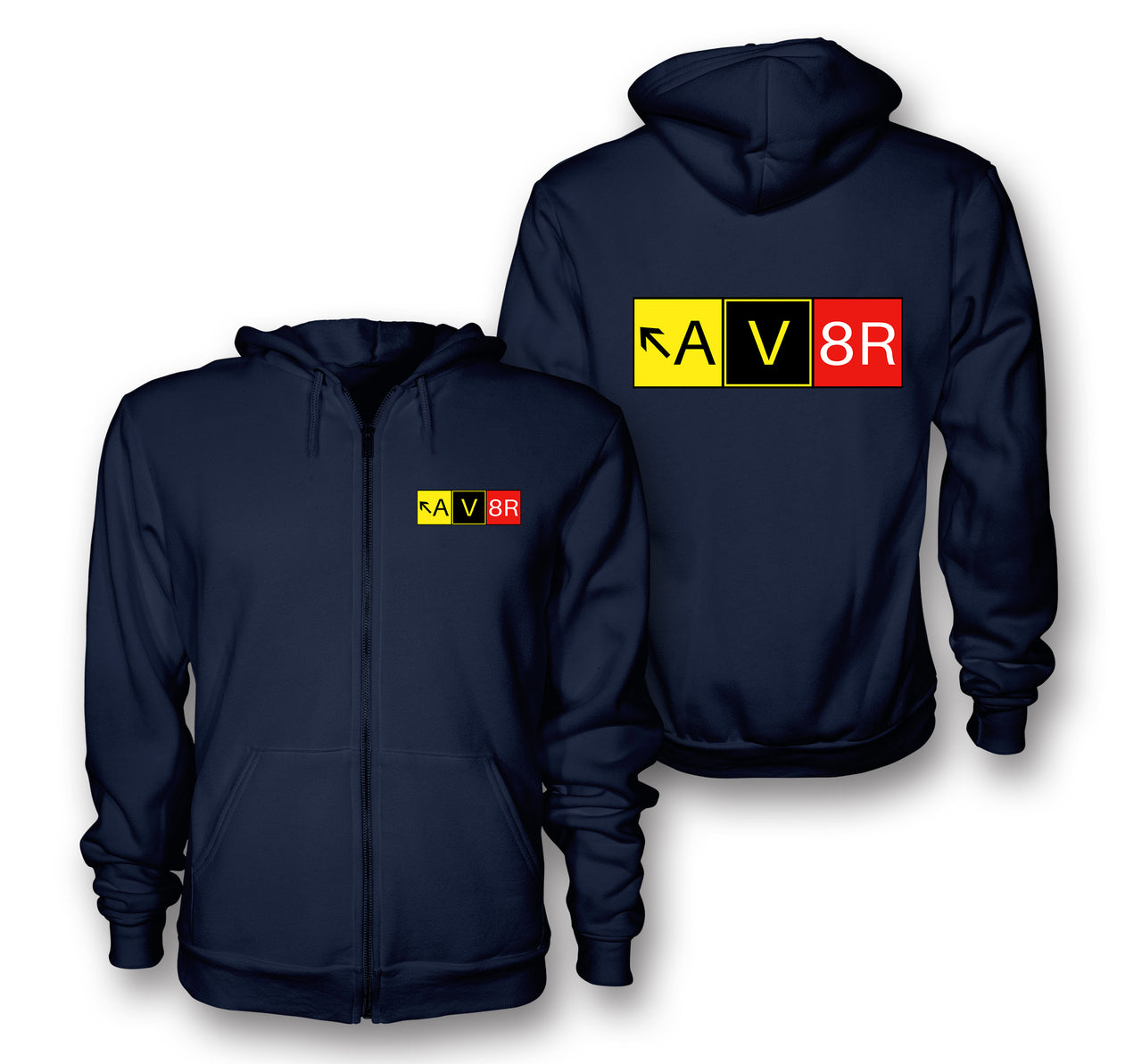 AV8R Designed Zipped Hoodies