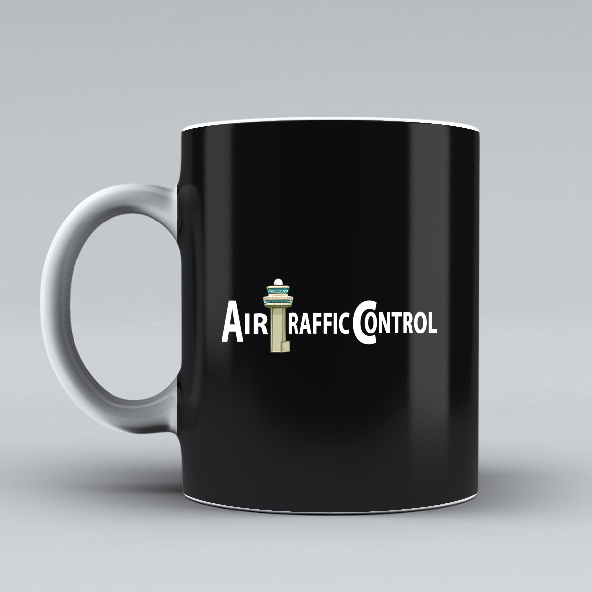 Air Traffic Control Designed Ceramic White Mugs