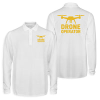 Thumbnail for Drone Operator Designed Long Sleeve Polo T-Shirts (Double-Side)
