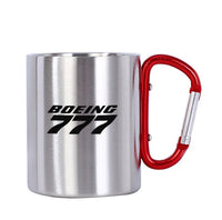 Thumbnail for Boeing 777 & Text Designed Stainless Steel Outdoors Mugs