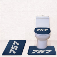Thumbnail for 757 Flat Text Designed Toilet Seat Cover Three-piece Set