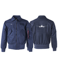 Thumbnail for Airbus A320 Silhouette Designed Embroidered Patch Attachable Jackets