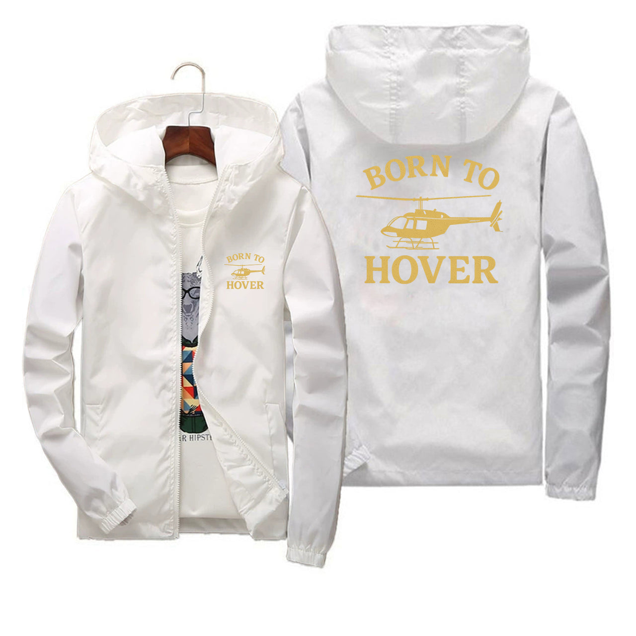 Born To Hover Designed Thin Windbreaker Jackets